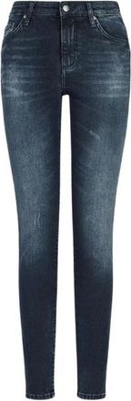 A|X Armani Exchange Indigo Denim Super Skinny Jeans - Dames - Skinny Jeans - Blauw - W25 - Denim - Jeans