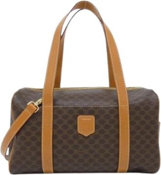 Celine Pre-owned Handbags, female, Brown, Size: ONE SIZE Pre-owned Canvas Handbag