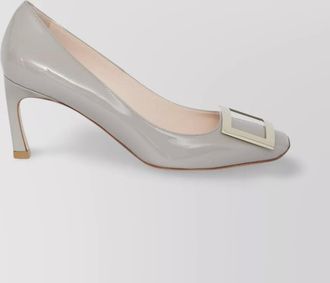 Roger Vivier trompette heel square toe patent pumps