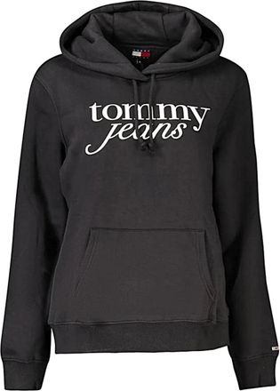 Tommy Jeans Badge Hoodie - Dames - Hoodies - Zwart - 2XL - Katoen - Hoodies & sweatvesten