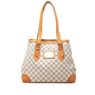 Louis Vuitton White Pvc Leather Shoulder Bag Tote Bag (Pre-Owned)