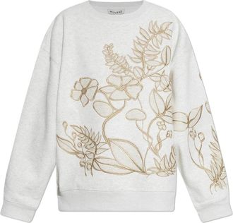 Munthe Braeden Sweatshirt - Dames - Sweatshirts - Grijs - S - Katoen - Hoodies & sweatvesten