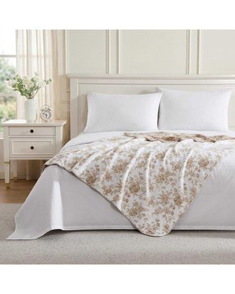 Laura Ashley Walled Garden Exclusive Microfiber Throw