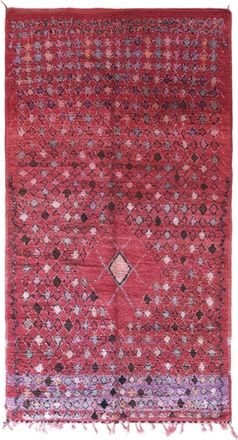 AFK Living Alfombra bereber marroquí de pura lana 192 x 366 cm