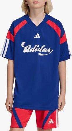 adidas House of Tiro T-Shirt in Mystery Ink/White/Pure Ruby at Nordstrom Rack, Size X-Large