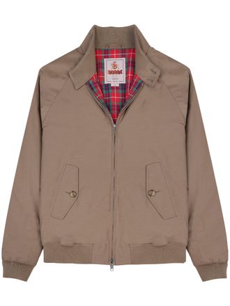 Baracuta Classic Zip-Front Jacket with Tartan Lining