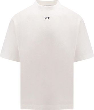 Off-white Scribble Diags Skate Short-Sleeve Tee White Black OMAA120S24JER0050110