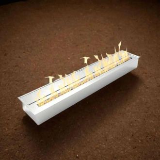 Dmora Dmora - Quemador Dsaelemaeker, Hornillo, Elemento Calefactor, Incinerador, Made In Italy, 19x92 H10 Cm, Plata