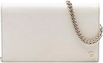 Gucci Pre-owned Cross Body Bags, female, White, Size: ONE SIZE Pre-owned Crossbody Bag