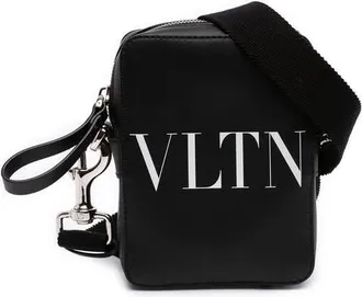 Valentino Pre-owned Valentino Small Leather VLTN Crossbody Unisex 7ELCJ74HHC7FAE77