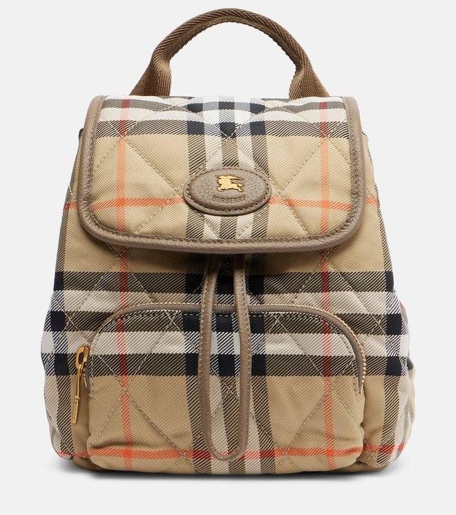 Mini Burberry Check backpack