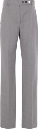 Sportmax Broeken, Dames, Grijs, M, Wol, Harry Broek