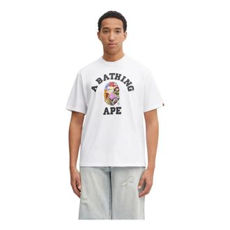 A Bathing Ape A Bathing Ape, Hombre, Camisetas, Blanco, Talla: L