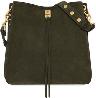 Rebecca Minkoff Darren Deerskin Leather Shoulder Bag in Moss at Nordstrom