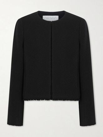 Gabriela Hearst Giacca In Misto Lana E Cashmere Sfrangiato Normand - Nero