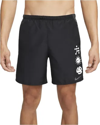 Nike Mens Nike Pattern Printing Lacing Black Straight Shorts DM4714-010