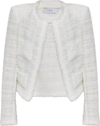 Iro Safira Jacket - Dames - Blazers - Wit - M - Katoen - Jassen