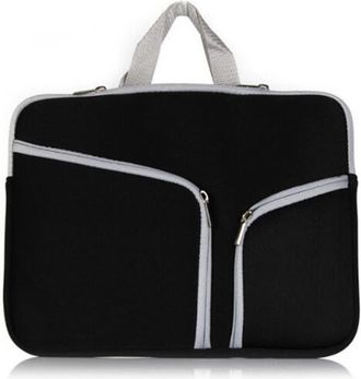 Generic Computer Bag Color Multi Pocket Portable Laptop Bag Car Handbag Holder (Black, 11)