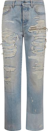 Amiri Repaired Boot Cut Jeans