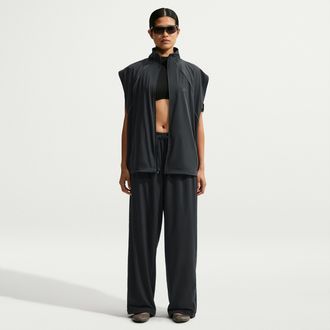 Nike Womens SKIMS Stretch Nylon Oversized Pants in Black | IU2224-055