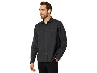 UNTUCKit HEMSWORTH - BLUE Mens Clothing Dark Grey : 2XL Regular Fit, Cotton/Flannel