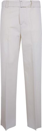 Lardini Silk And Cotton Belt Trousers