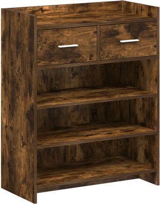 vidaXL Armario Zapatero 73,5 X 36 X 92 Cm Madera De Ingenier&iacute;a Vidaxl