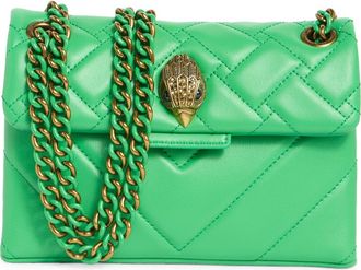 Kurt Geiger Kensington Leather Mini Crossbody Bag in Green at Nordstrom Rack