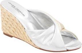 André Assous Merida Wedge Sandal in Metallic at Nordstrom Rack, Size 10