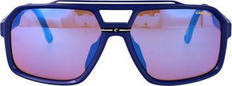 Carrera Sportieve zonnebril voor zonnige dagen - Heren - Zonnebrillen - Blauw - 61 MM - Accessoires