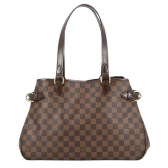 Louis Vuitton Pre-owned Shoulder Bags, female, Brown, Size: ONE SIZE Pre-owned Damier Ebene Canvas Shoulder Tote