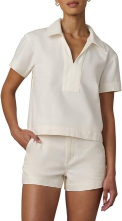Joe's The Lillian Denim Popover Top in Milk at Nordstrom, Size X-Large