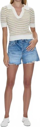 Pistola Denim Nova High Rise Jean Short In Abroad Vintage