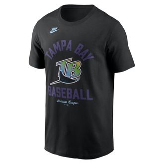 Nike Tampa Bay Rays Cooperstown Nike Mens MLB T-Shirt in Black | N19900ATDV-079