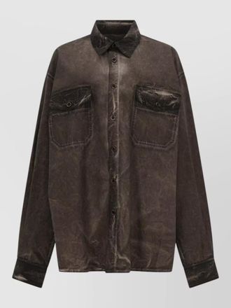 Uma Wang tavis shirt long sleeves chest pockets