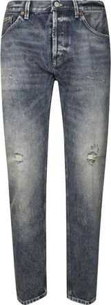 Dondup Tailored Straight Leg Brighton Pants With Minimalist Design