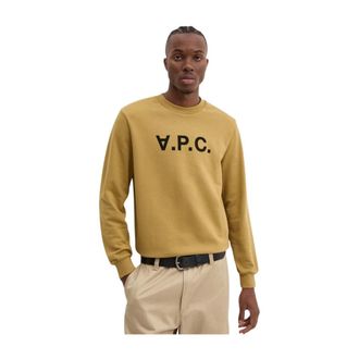 A.P.C. A.p.c., Hoodies & sweatvesten, Heren, Groen, S, Katoen, Grand VPC Sweatshirt