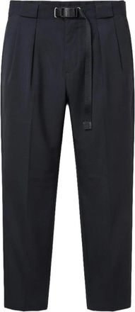 White Sand Cropped Broeken - Heren - Vrijetijds broeken - Blauw - 2XL - Leer - Broeken
