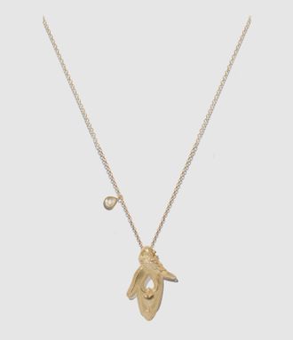 Pascale Monvoisin Collier Palerme Oiseau Diamant Or Jaune