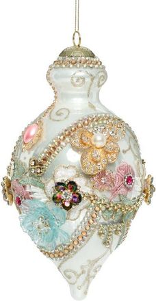 Mark Roberts Kings Jewel Fancy Finial Ornament, White at Nordstrom