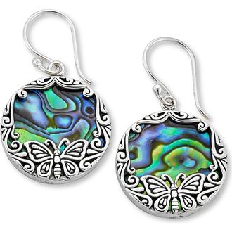 Samuel B. Abalone Drop Earrings in Blue And Green at Nordstrom Rack