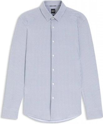 HUGO BOSS P-Hank-S-K-261 Shirt - Heren - Zakelijke Overhemden - Blauw - M - Overhemden