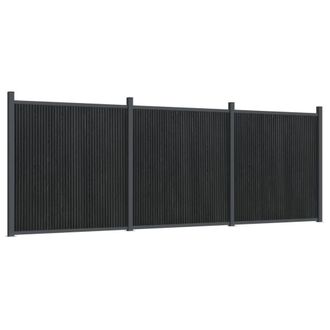 Berkfield Home Fence Panel Grey 526x186 cm WPC