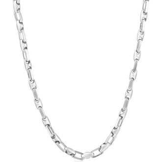 Pompeii3 Mens 14k Gold (43gram) or Platinum (80gram) 4.5mm Link Chain Necklace 22