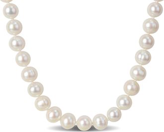 Mimi & Max 7.5-8mm Cultured Freshwater Pearl Strand with Sterling Silver Clasp