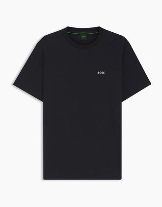 HUGO BOSS Mens Logo T-Shirt, Logo Design - Black - Size: 38