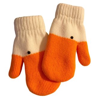 Generic Cute Silly Gooses Gloves, Funny Gooses Winter Gloves for Men Women, Animal Geese Thermal Glove Soft Lining, Novelty Silly Geese Knitted Mittens Warm f