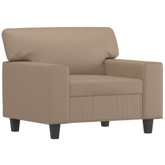 vidaXL Sill&oacute;n Cuero Sint&eacute;tico Color Capuchino 60 Cm Vidaxl