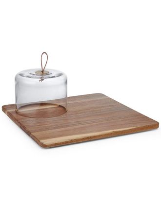 Mikasa Glenwood Square Serve Board With Cloche