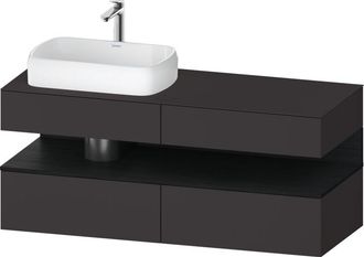 Duravit Duravit - Qatego Consola Mueble Bajo Lavabo, 2 Cajones, 2 Cajones